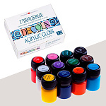 Набор акриловых красок глянцевых DECOLA 12х20мл