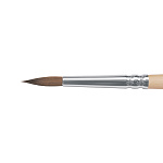 Кисть колонок микс круглая ROUBLOFF "2D10" ручка короткая