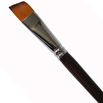 Кисть синтетика плоская скошенная PENNELLO "Deluxe" ручка длинная