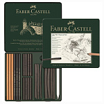 Набор графических материалов FABER-CASTELL "Pitt Monochrome" 24пр