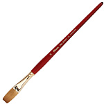 Кисть синтетика плоская удлиненная PINAX "Oro Rosso 755" ручка короткая