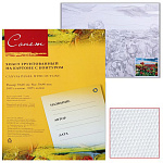 Холст на картоне с контуром СОНЕТ мелкозернистый, хлопок 100%