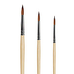 Кисть колонок круглая ROUBLOFF "1010" ручка короткая