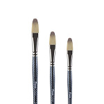 Кисть синтетика овальная удлиненная PINAX "Artist's Hi-Tech 246" ручка короткая