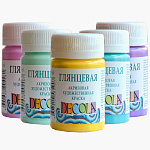 Краска акриловая DECOLA - глянцевая, банка