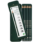 Набор чернографитных карандашей FABER-CASTELL "Castell-9000" 6шт