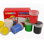 Набор детской пальчиковой гуаши ЦВЕТИК 6х40мл