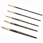 Кисть синтетика круглая PINAX "Hi-Tech Aquarell Quill 911" ручка короткая