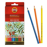 Набор акварельных карандашей KOH-I-NOOR "Mondeluz" 12шт