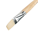 Кисть щетина плоская АРТ ручка длинная