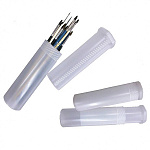 Пенал-тубус для кистей прозрачный КИТАЙ пластиковый