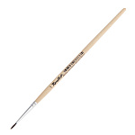 Кисть синтетика круглая ROUBLOFF "2F10" ручка короткая, имитация белки