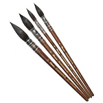 Кисть белка микс круглая PINAX "Poseidon 811" ручка короткая