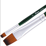 Кисть синтетика плоская PINAX "Creative 344" ручка короткая