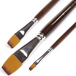 Кисть синтетика плоская PENNELLO "Deluxe" ручка длинная