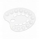 Палитра пластиковая овальная с углублениями КИТАЙ