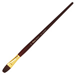 Кисть синтетика жесткая овальная PINAX "Creative 687" ручка длинная