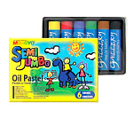 Набор масляной пастели MUNGYO "Semi Jumbo" 6шт
