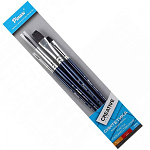 Набор кистей PINAX "Creative" имитация белки, 4шт