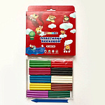 Набор детского воскового пластилина ЦВЕТИК 10цв +стек