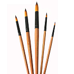 Кисть синтетика круглая PENNELLO ручка короткая