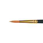 Кисть синтетика круглая ROUBLOFF "1315" ручка короткая черная