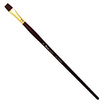 Кисть синтетика жесткая плоская PINAX "Creative 684" ручка длинная