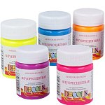 Краска акриловая DECOLA - флуоресцентная, банка