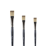 Кисть синтетика плоская удлиненная PINAX "Artist's Hi-Tech 244" ручка короткая