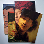 Блокнот для набросков АРТ-ТЕХНИКА "Портреты художников", скрепка