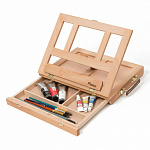 Мольберт настольный PINAX "ТЕ-01В" с ящиком малый, бук