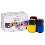 Набор красок акриловых по ткани DECOLA 6х20мл